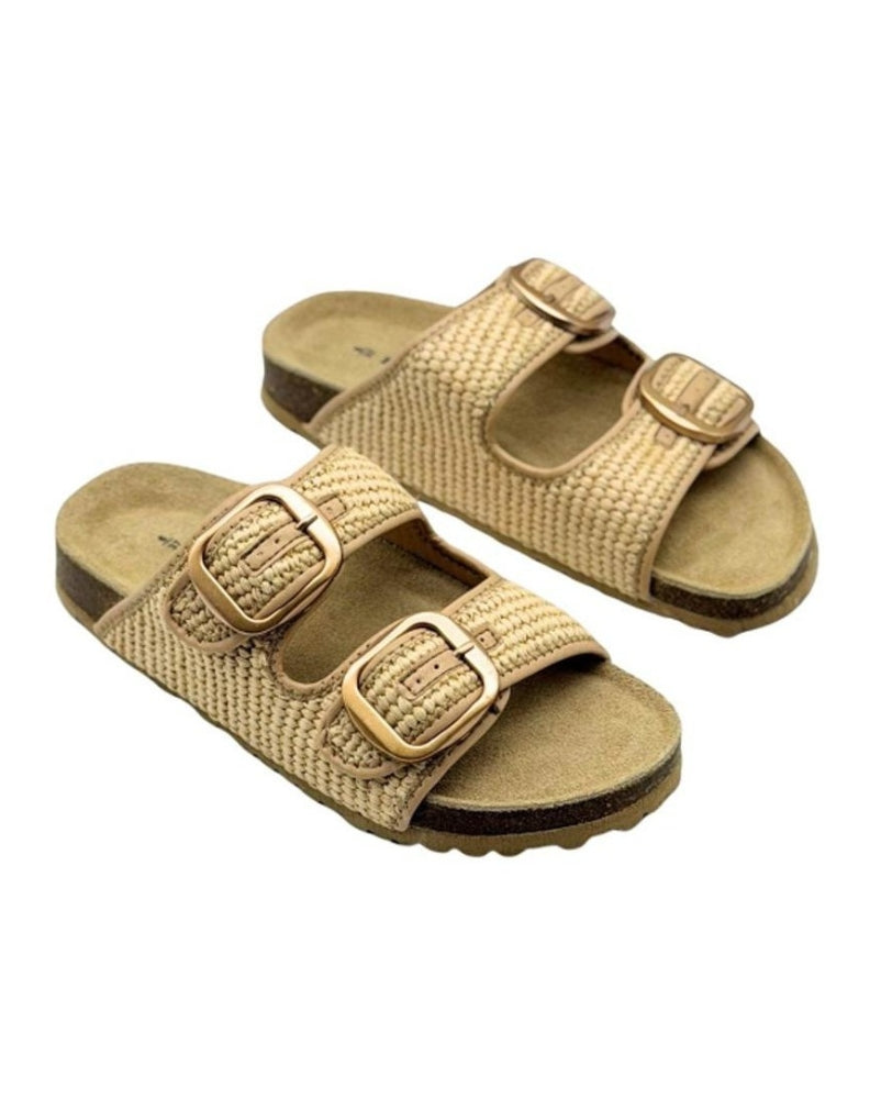 Cammy Sandal - Natural Raffia