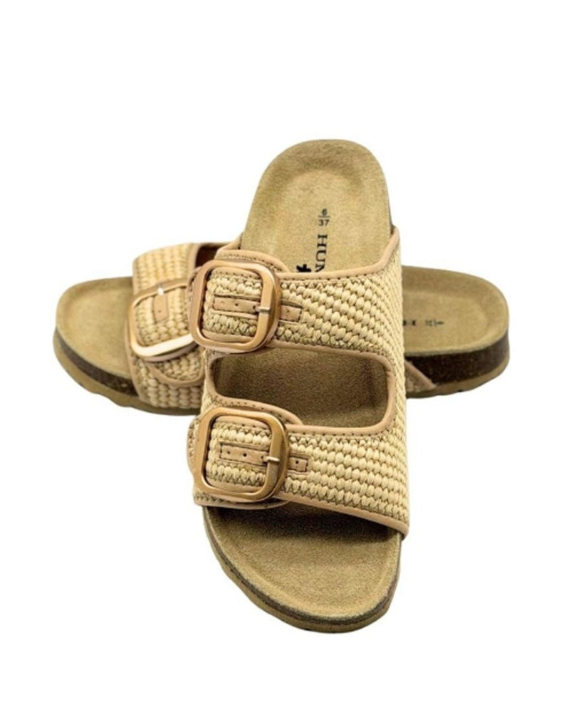 Cammy Sandal - Natural Raffia