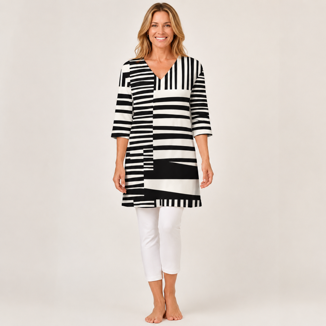 Sophie | Long Blouse with V-Neck