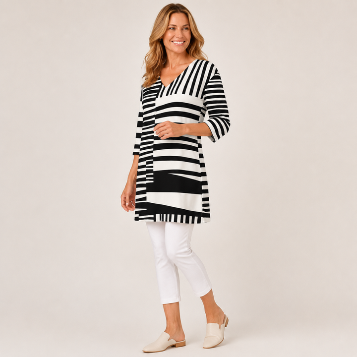 Sophie | Long Blouse with V-Neck