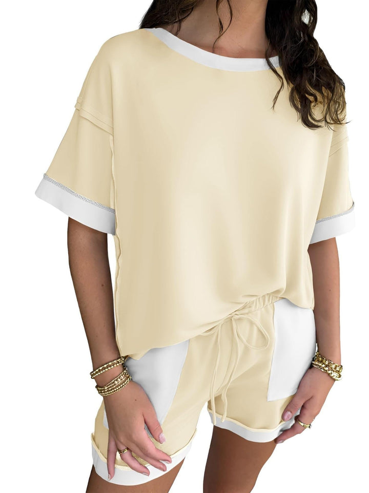 Women's Color-Block Loungewear Set