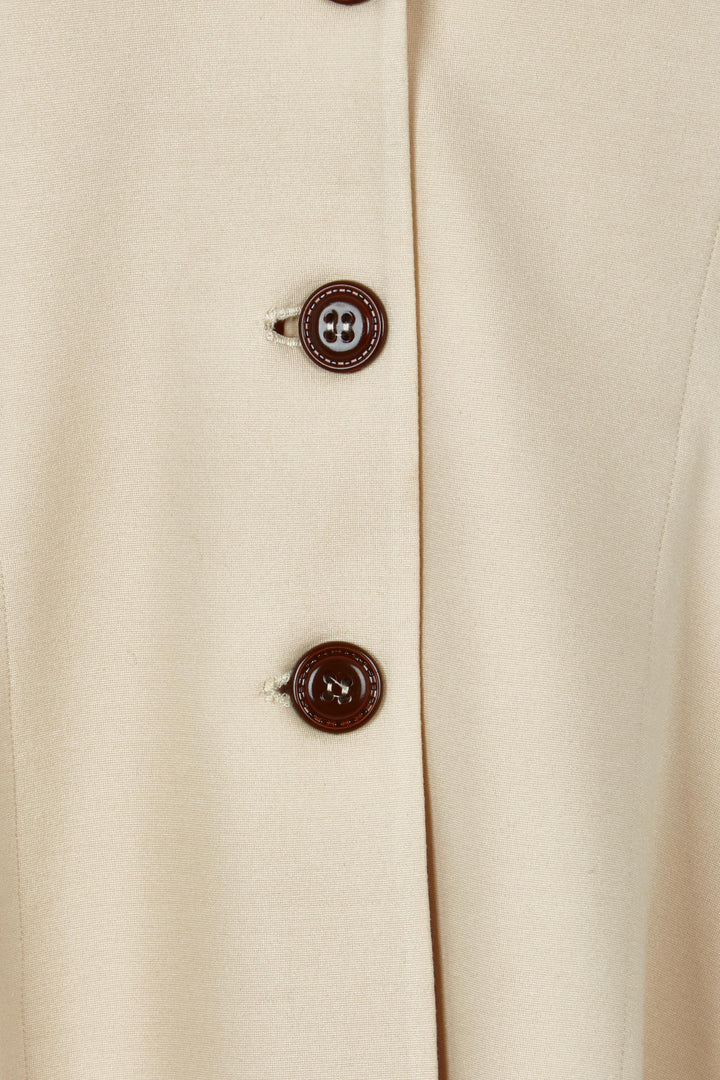 Meet Me At Midnight Longline Ponte Coat - Sand
