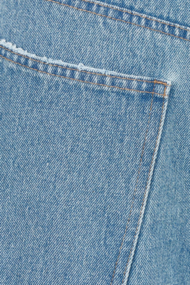 Dusk To Dawn Cotton  Slouch Barrel Jeans - Denim