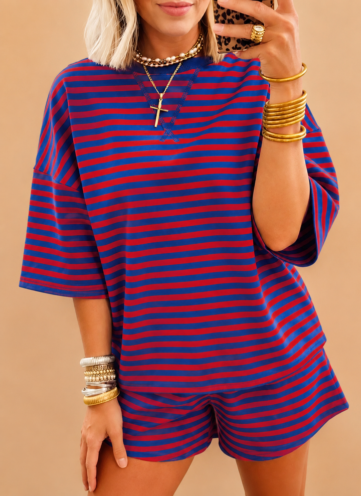 Women's Cozy 2-Piece Ribbed Shorts Set